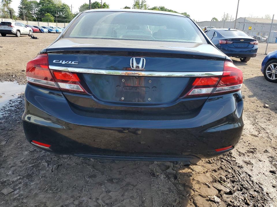 2013 Honda VIN 2HGFB2F59DH531364 COPART salvage auction — FRONT END, Pa - Certificate Of Salvage, sold $2,050 on 2026-07-20 (photo 6)