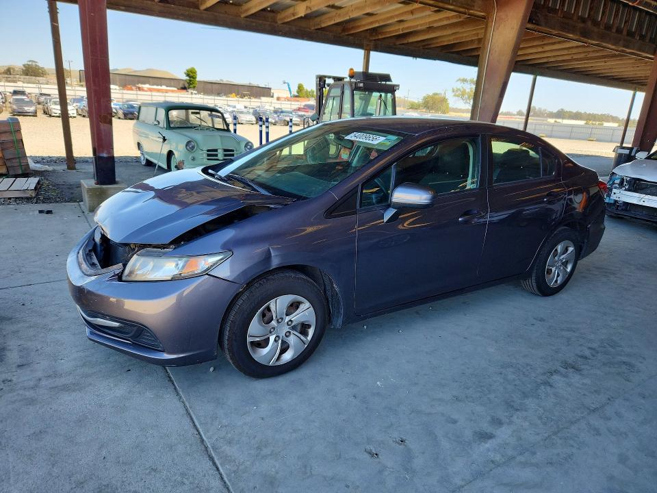 2015 Honda Civic VIN 19XFB2F53FE700193 COPART salvage auction — FRONT END, Ca - Salvage Certificate, sold $1,950 on 2026-07-09 (photo 1)