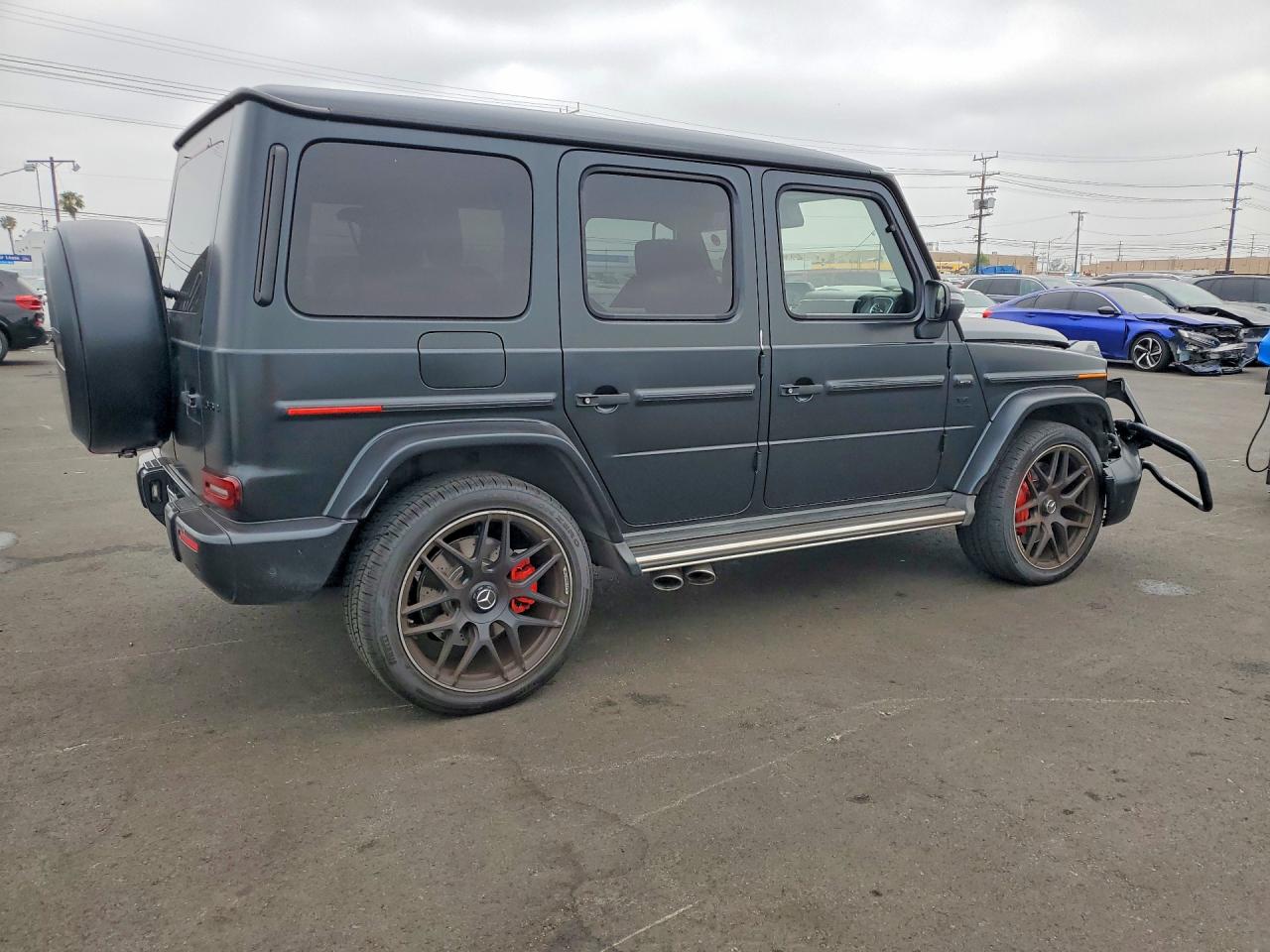 2021 Mercedes-benz G-klasse VIN W1NYC7HJ9MX405280 COPART salvage auction — Front End, CA - SALVAGE CERTIFICATE, sold $75,500 on 2026-08-05 (photo 3)