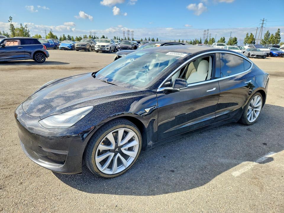 2020 Tesla Model 3 VIN 5YJ3E1EA2LF744095 COPART salvage auction — SIDE, Ca - Salvage Certificate, sold $5,600 on 2026-07-14 (photo 1)