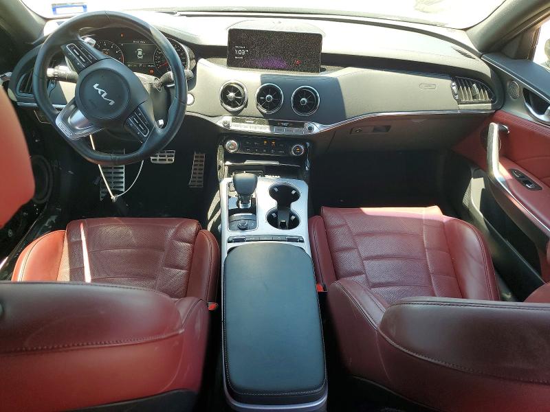 2022 Kia Stinger VIN KNAE55LC5N6109310 COPART salvage auction — FRONT END, Tx - Salvage Vehicle Title, sold $8,600 on 2026-07-02 (photo 8)