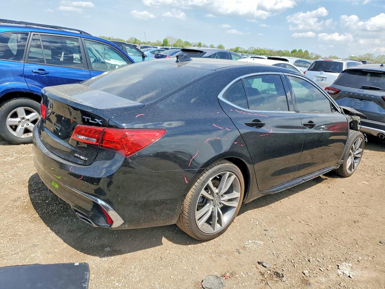 2019 Acura TLX VIN 19UUB3F40KA003342 COPART salvage auction — Front End, WV - SALVAGE CERTIFICATE, sold $6,800 on 2026-06-25 (photo 3)