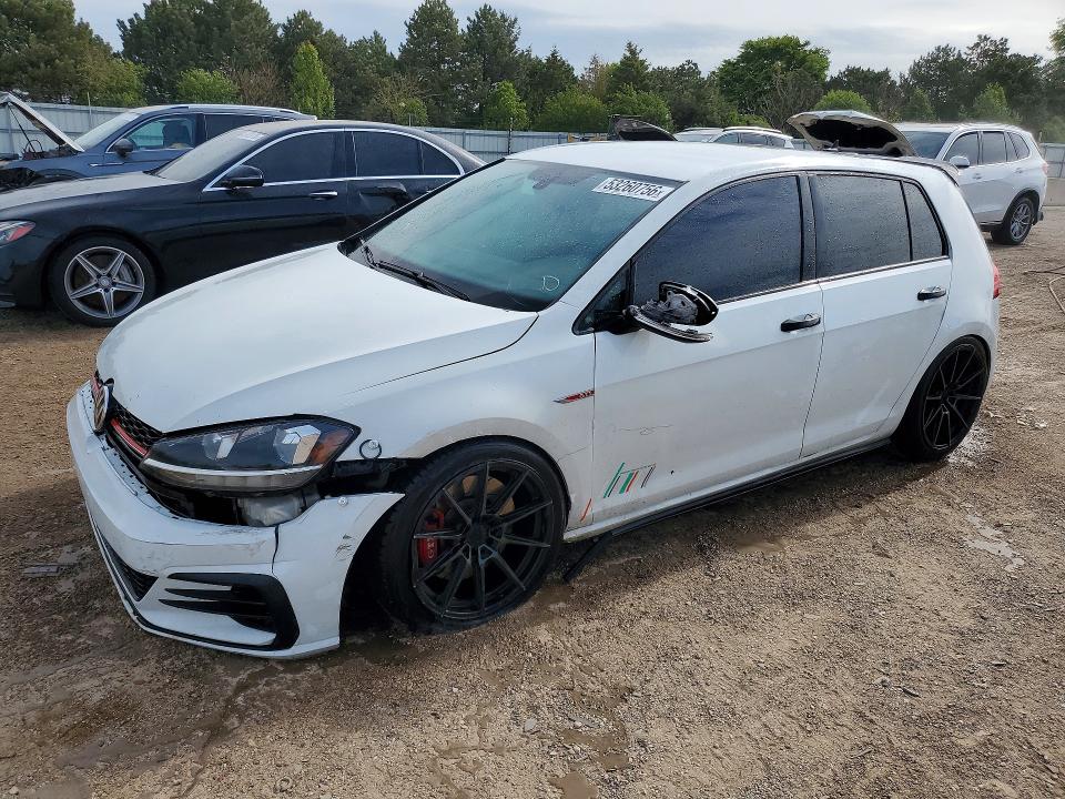 2020 Volkswagen Gti VIN 3VW5T7AU4LM004722 COPART salvage auction — FRONT END, Il - Salvage Certificate, sold $3,650 on 2026-07-07 (photo 1)