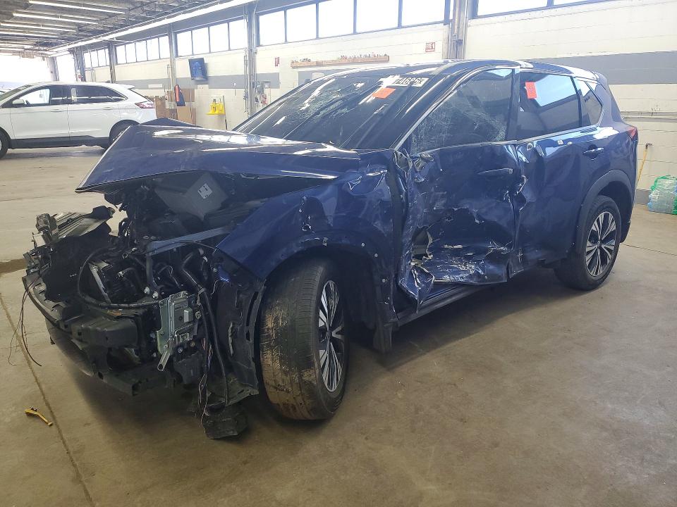 2021 Nissan VIN 5N1AT3BB1MC712853 COPART salvage auction — FRAME DAMAGE, Il - Certificate Of Title, sold $1,400 on 2026-07-02 (photo 1)