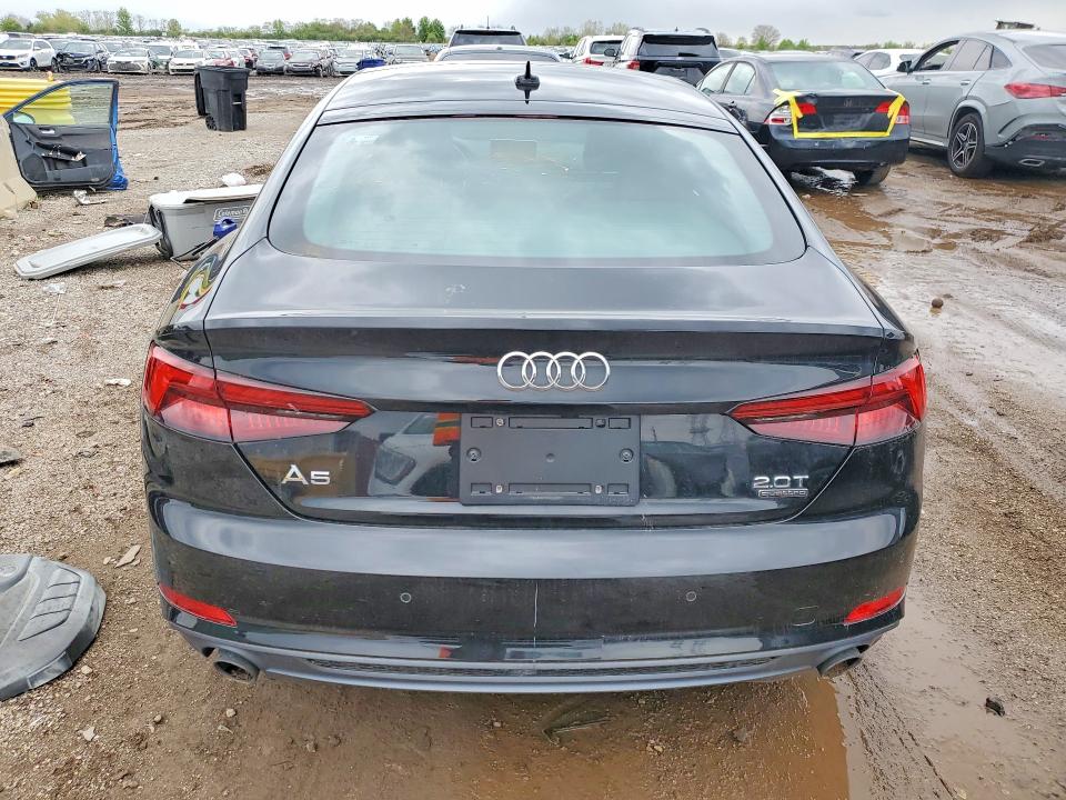 2018 Audi A5 VIN WAUENCF53JA084027 COPART salvage auction — ENGINE BURN, Il - Salvage Certificate, sold $7,900 on 2026-07-07 (photo 6)