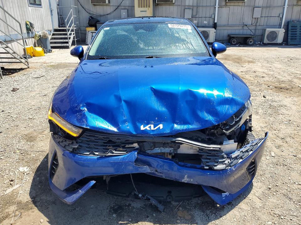 2022 Kia K5 VIN 5XXG34J27NG133695 COPART salvage auction — FRONT END, Ca - Salvage Certificate, sold $3,450 on 2026-07-16 (photo 5)