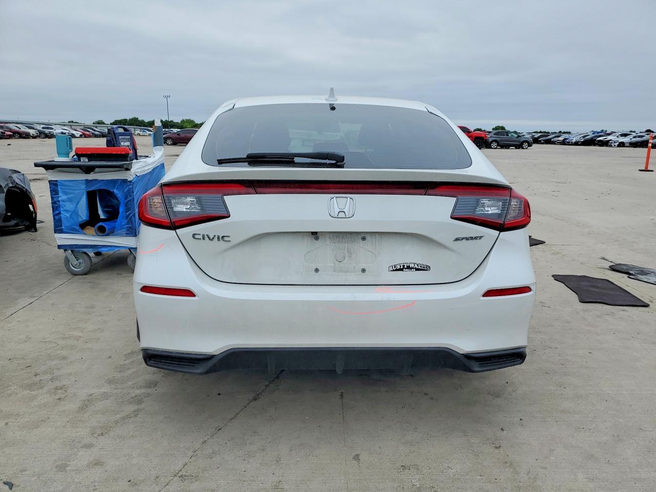 2025 Honda Civic VIN 19XFL2H87SE035636 COPART salvage auction — Front End, Sv - Salvage Title, sold $10,000 on 2026-07-09 (photo 6)