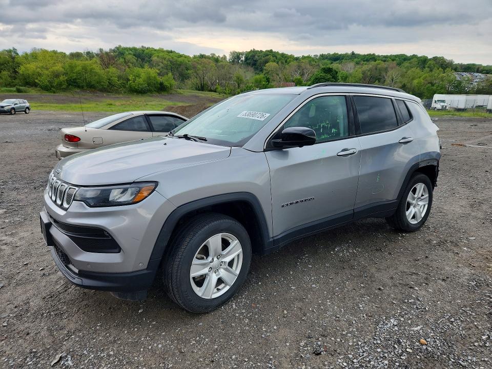 2022 Jeep Compass VIN 3C4NJDBB9NT111455 COPART salvage auction — REAR END, MD - CERT OF SALVAGE > 75% DAMAGE, sold $4,200 on 2026-07-24 (photo 1)