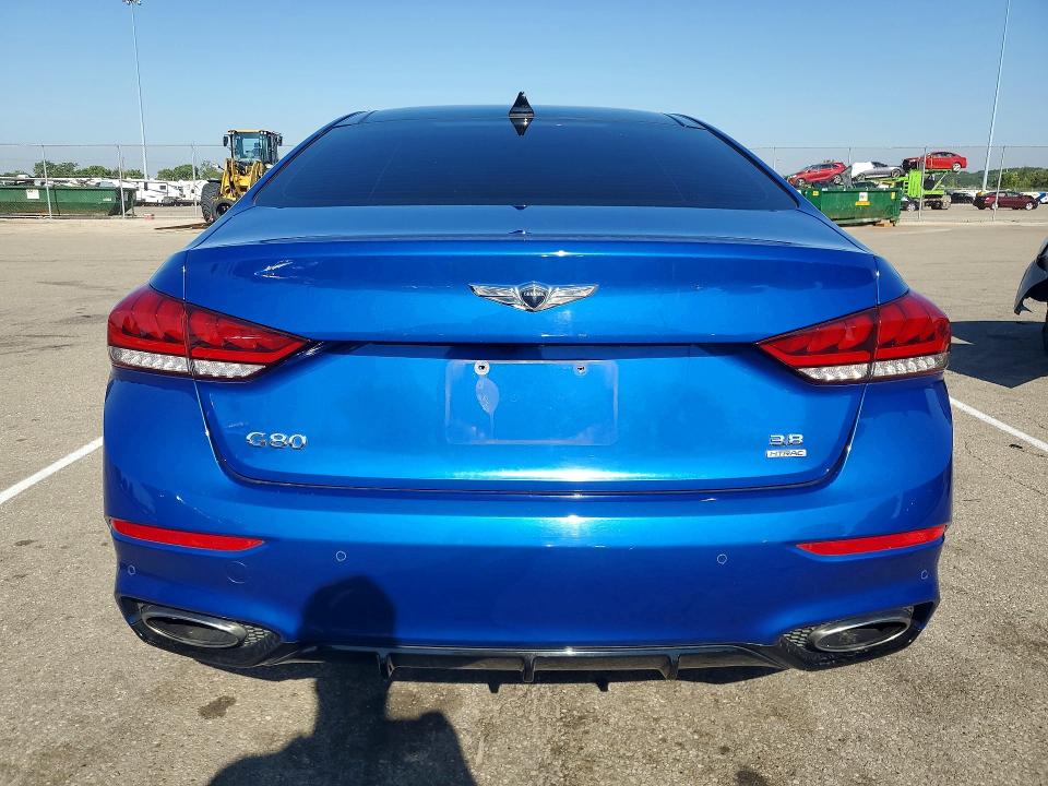 2020 Genesis G80 VIN KMTFN4JE9LU329548 COPART salvage auction — SIDE, Oh - Cert Of Title-Salvage, sold $6,800 on 2026-07-08 (photo 6)