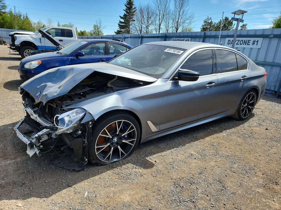 2019 BMW 5er VIN WBAJE7C53KWW22644 COPART salvage auction — FRONT END, ON - PERMIT SALVAGE, sold $1,700 on 2026-07-28 (photo 1)