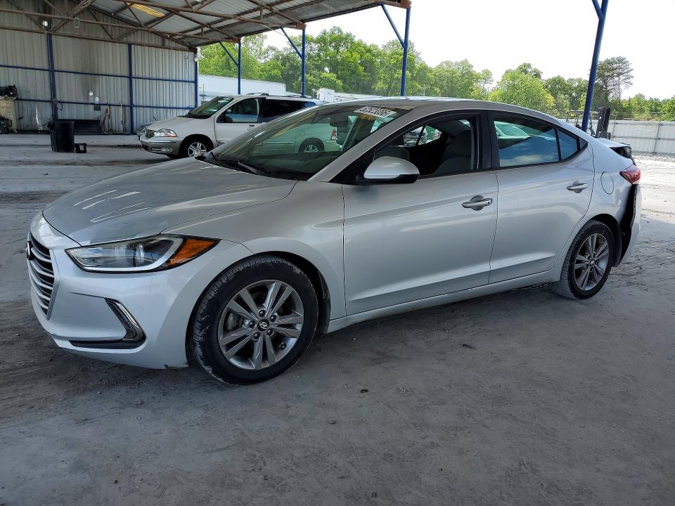 2018 Hyundai Elantra VIN KMHD84LF5JU505281 COPART salvage auction — REAR END, Ga - Cert Of Title-Salvage, sold $300 on 2026-07-23 (photo 1)
