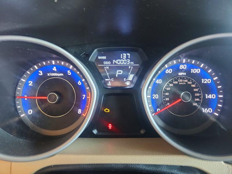 2012 Hyundai VIN KMHDH4AE3CU323690 COPART salvage auction — FRONT END, Ca - Salvage Certificate, sold $975 on 2026-07-13 (photo 9)