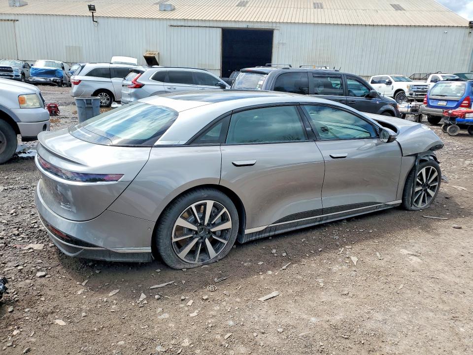 2025 Lucid Air VIN 50EA1TEA4SA020183 COPART salvage auction — FRONT END, Pa - Dealer Only Salvage Title (P), sold $17,700 on 2026-07-28 (photo 3)