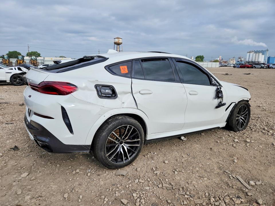 2021 BMW X6 VIN 5UXCY8C07M9D95829 COPART salvage auction — FRONT END, Il - Salvage Certificate, sold $10,900 on 2026-07-17 (photo 3)