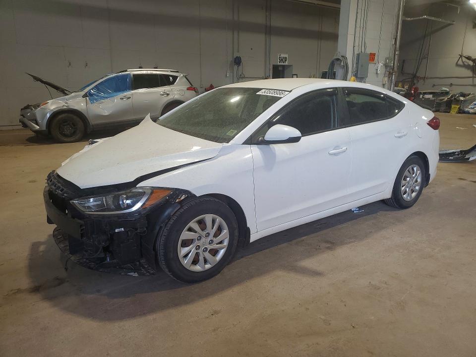 2017 Hyundai Elantra VIN 5NPD74LF3HH122113 COPART salvage auction — FRONT END, Pe - Salvage Title, sold $1,950 on 2026-07-09 (photo 1)