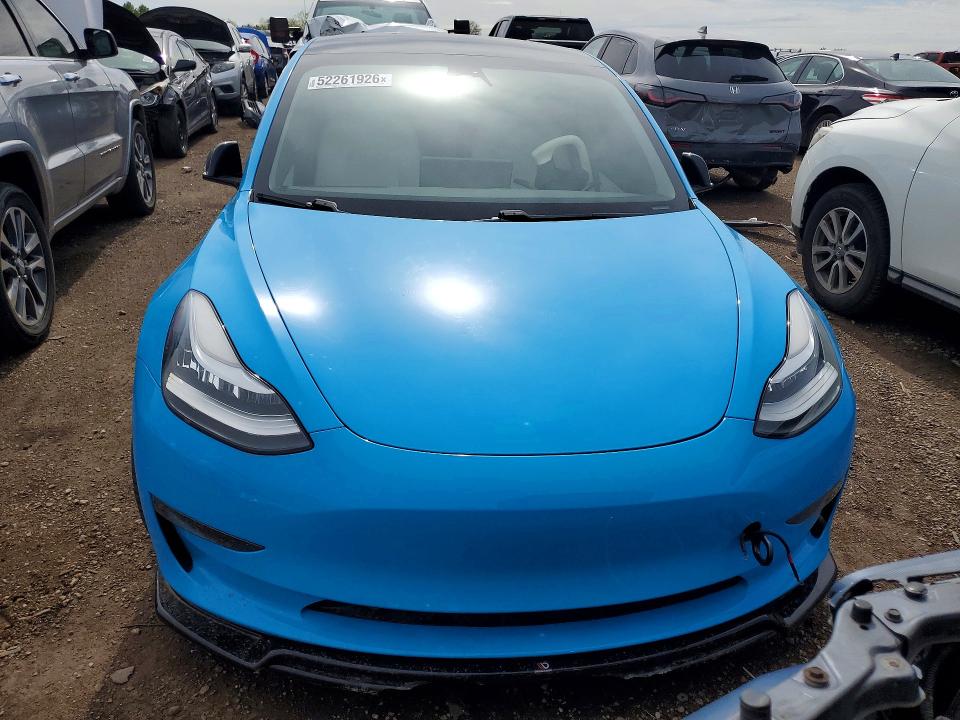 2019 Tesla VIN 5YJ3E1EA8KF312660 COPART salvage auction — REAR END, Il - Salvage Certificate, sold $6,600 on 2026-07-14 (photo 5)