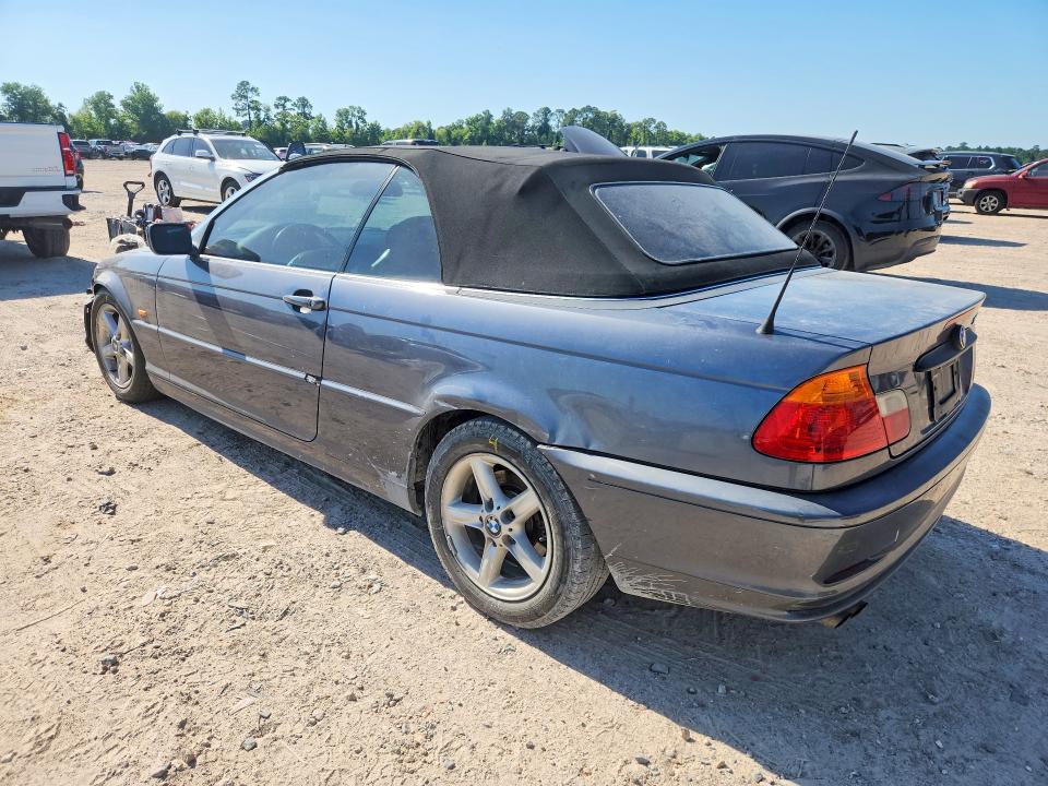 2002 BMW 3 series VIN WBABS33422JY59376 COPART salvage auction — SIDE, Tx - Salvage Vehicle Title, sold $525 on 2026-07-02 (photo 2)