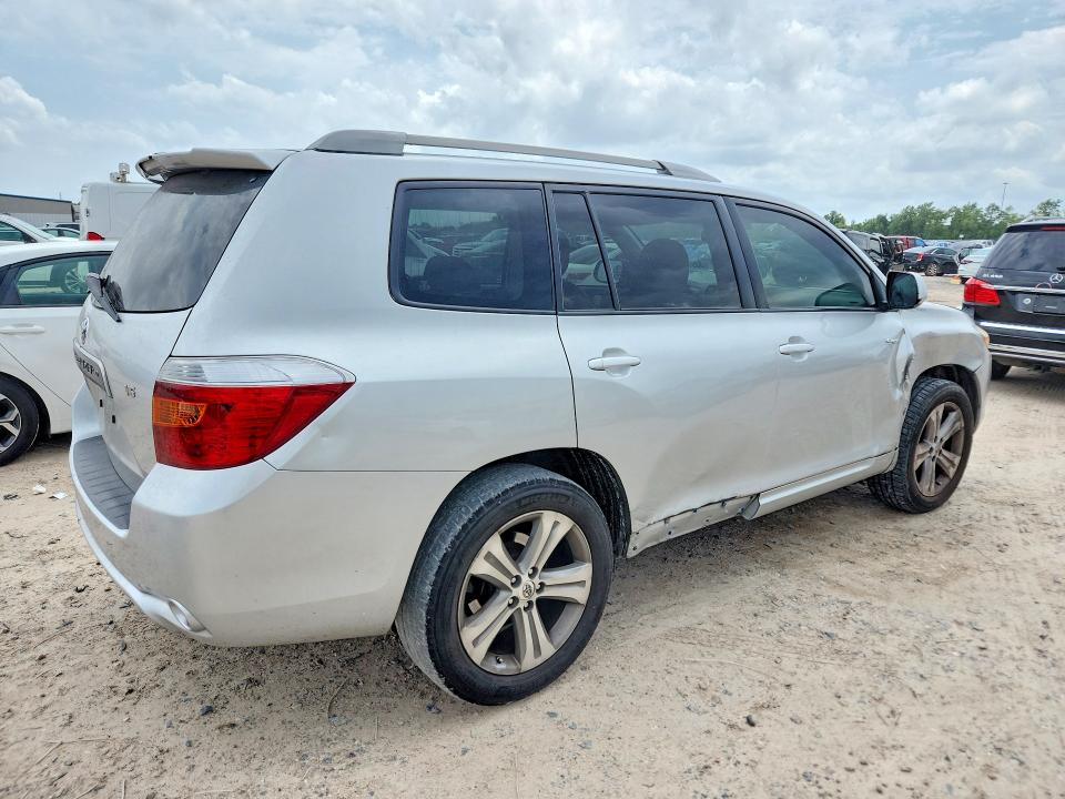 2009 Toyota Highlander VIN JTEDS43A792082300 COPART salvage auction — FRONT END, Tx - Salvage Vehicle Title, sold $2,850 on 2026-07-10 (photo 3)