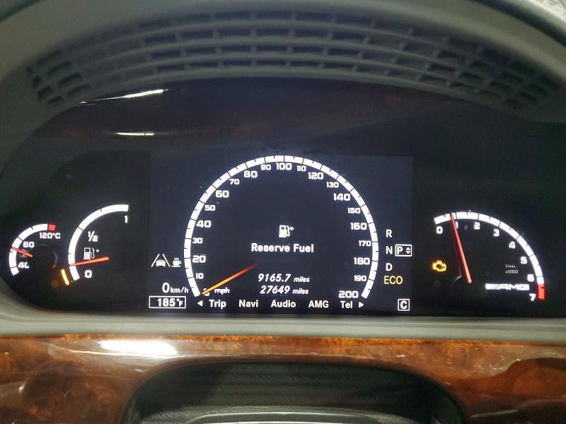 2011 Mercedes-benz S VIN WDDNG7EB1BA377153 COPART salvage auction — FRONT END, Id - Cert Of Title -Rebuilt Salvage, sold $17,100 on 2026-07-15 (photo 9)