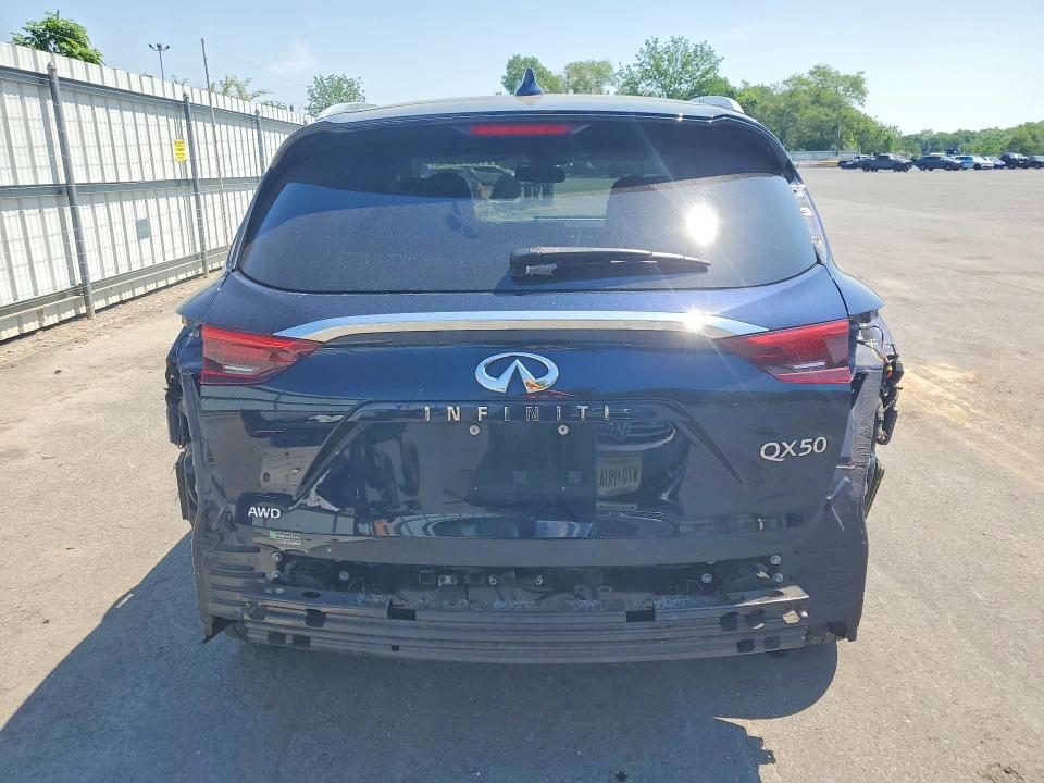 2021 Infiniti Qx50 VIN 3PCAJ5CB9MF121483 COPART salvage auction — REAR END, NJ - CERT OF TITLE-SALVAGE, sold $7,100 on 2026-07-28 (photo 6)