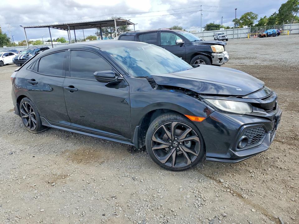 2019 Honda Civic VIN SHHFK7G45KU222395 COPART salvage auction — SIDE, Ca - Salvage Certificate, sold $2,700 on 2026-07-24 (photo 4)