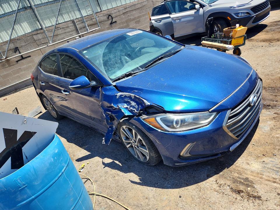 2017 Hyundai Elantra VIN 5NPD84LF8HH066103 COPART salvage auction — REAR END, Nm - Cert Of Title-Salvage, sold $1,900 on 2026-07-09 (photo 4)