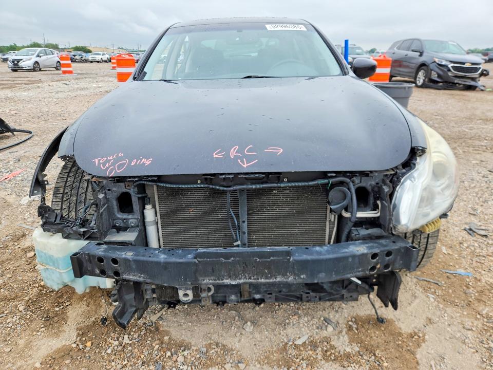 2010 Infiniti G VIN JN1CV6AP5AM203136 COPART salvage auction — FRONT END, Tx - Nonrepairable Title, sold $525 on 2026-07-09 (photo 5)
