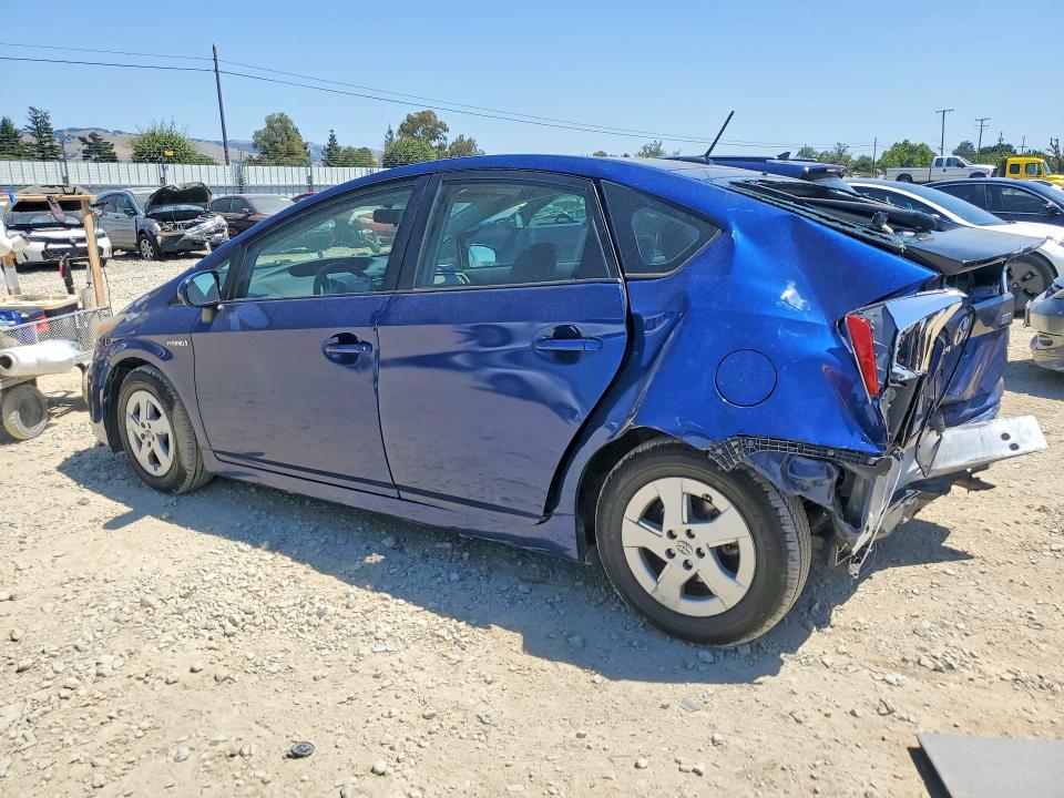 2011 Toyota Prius VIN JTDKN3DU7B0296176 COPART salvage auction — REAR END, Ca - Salvage Certificate, sold $800 on 2026-07-09 (photo 2)