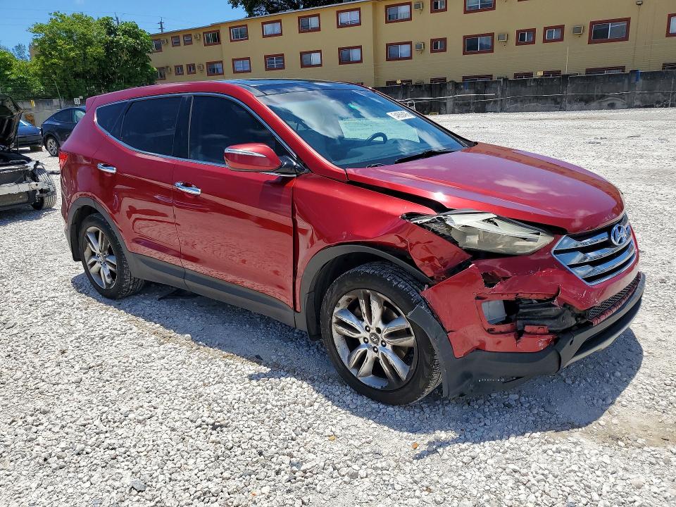 2013 Hyundai Santa fe VIN 5XYZW3LA9DG066669 COPART salvage auction — FRONT END, Fl - Cert Of Title Slvg Rebuildable, sold $1,850 on 2026-07-31 (photo 4)