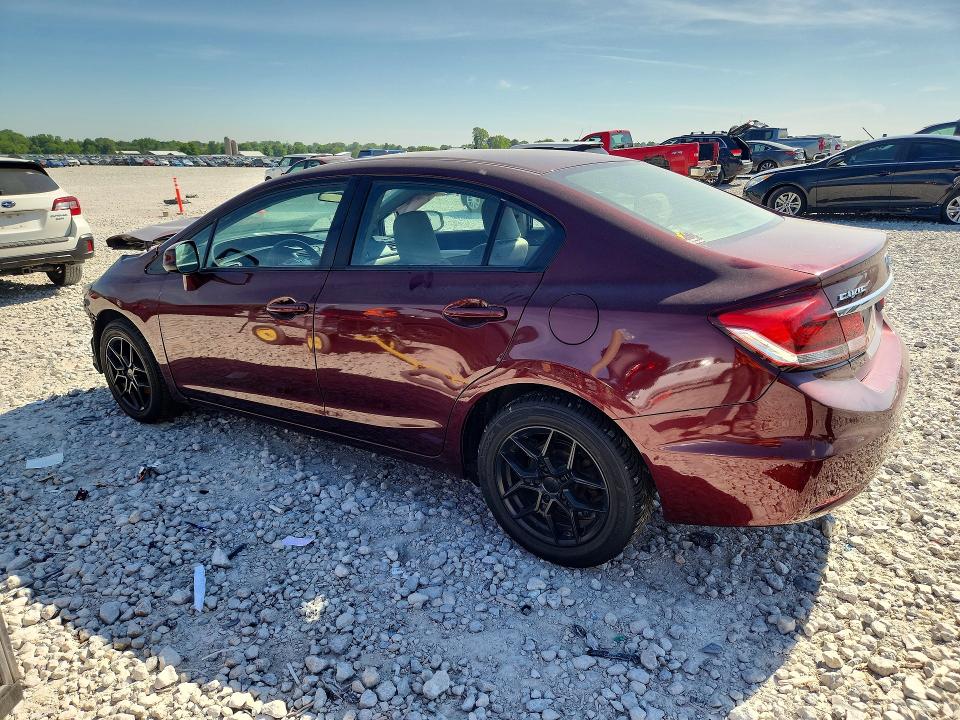2013 Honda Civic VIN 19XFB2F87DE003262 COPART salvage auction — FRONT END, MI - CERTIFICATE OF TITLE, sold $525 on 2026-07-09 (photo 2)