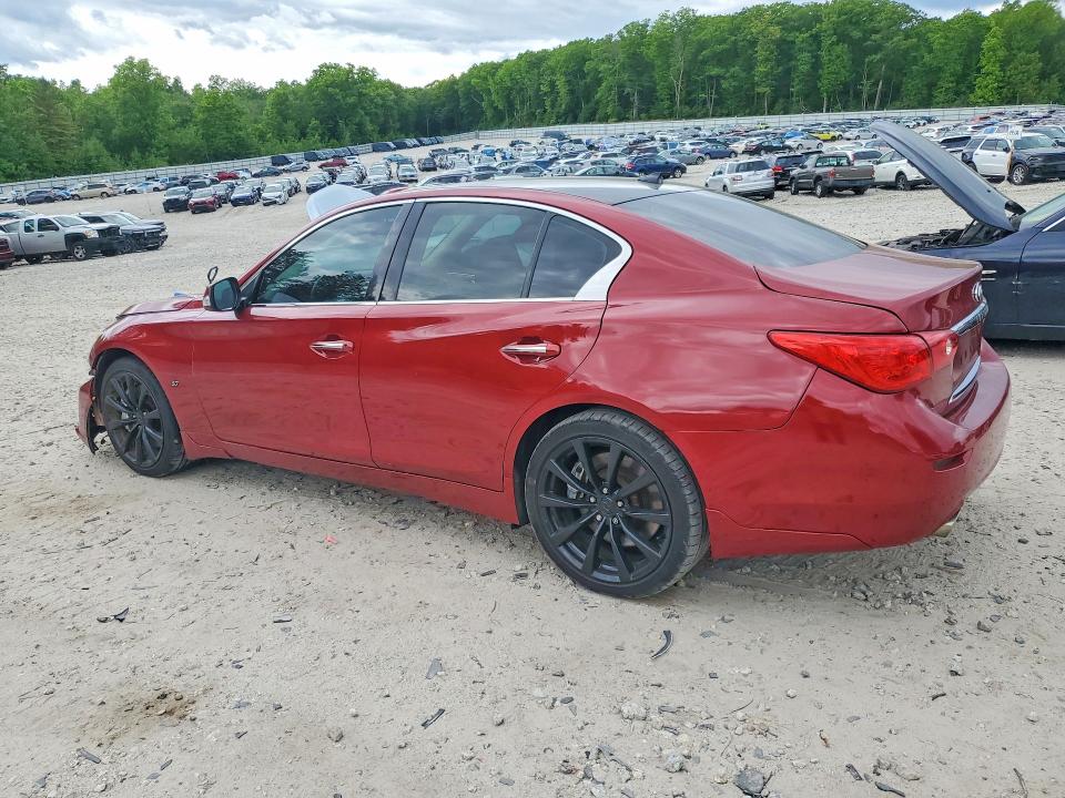 2014 Infiniti VIN JN1BV7AR6EM682918 COPART salvage auction — FRONT END, Ma - Cert Of Title-Reconstrctd Coll, sold $1,300 on 2026-07-22 (photo 2)