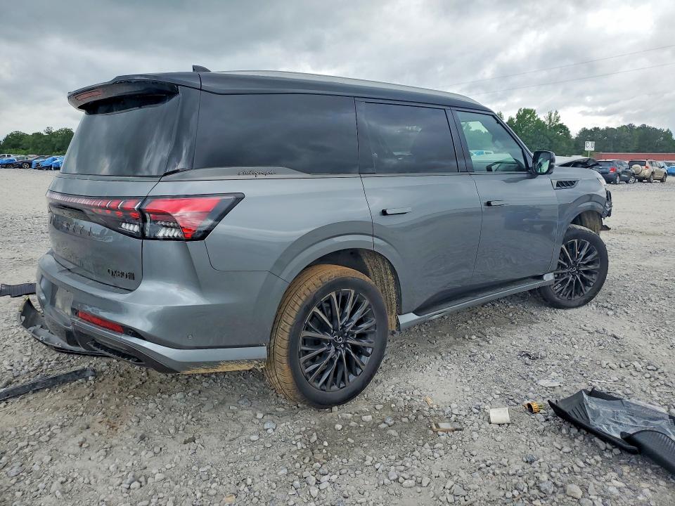 2025 Infiniti Qx80 VIN JN8AZ3CC0S9604801 COPART salvage auction — FRONT END, Al - Cert Of Title-Salvage Title, sold $37,500 on 2026-08-06 (photo 3)