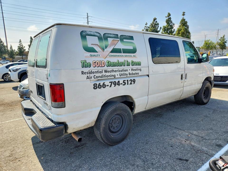 2010 Ford E 250 VIN 1FTNE2EL1ADA69182 COPART salvage auction — NORMAL WEAR, Ca - Cert Of Title-Salvaged, sold $175 on 2026-07-08 (photo 3)
