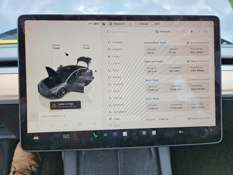 2023 Tesla Model 3 VIN 5YJ3E1EA6PF668533 COPART salvage auction — REAR END, Md - Cert Of Salvage > 75% Damage, sold $5,100 on 2026-07-14 (photo 9)