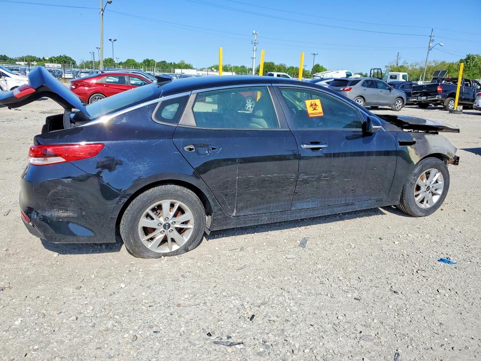 2016 Kia Optima VIN 5XXGT4L38GG109981 COPART salvage auction — Burn Engine, In - Cert Of Title-Salvage Title, sold $250 on 2026-07-07 (photo 3)