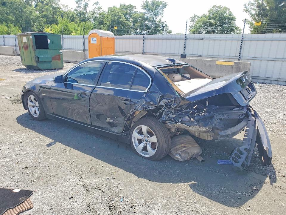 2008 BMW 5er VIN WBANU53508C116188 COPART salvage auction — REAR END, Nc - Salvage Certificate Of Title, sold $275 on 2026-07-22 (photo 2)
