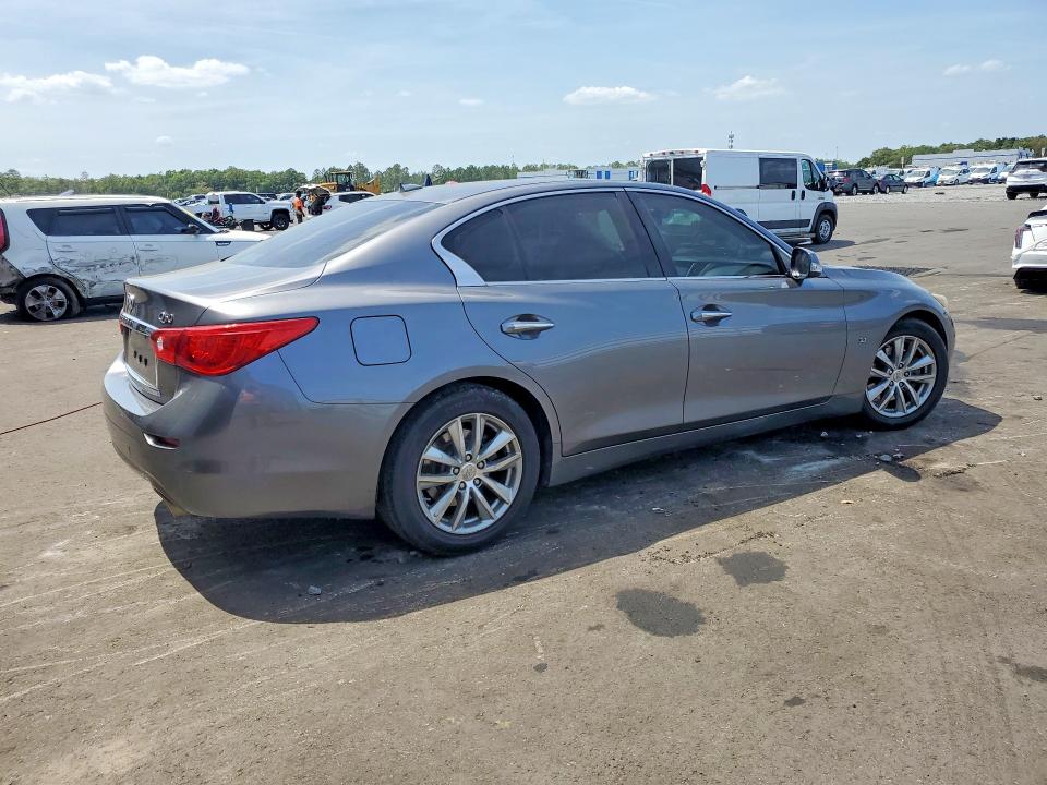 2014 Infiniti Q50 VIN JN1BV7AP4EM686397 COPART salvage auction — SIDE, Fl - Cert Of Title Slvg Rebuildable, sold $1,350 on 2026-07-06 (photo 3)