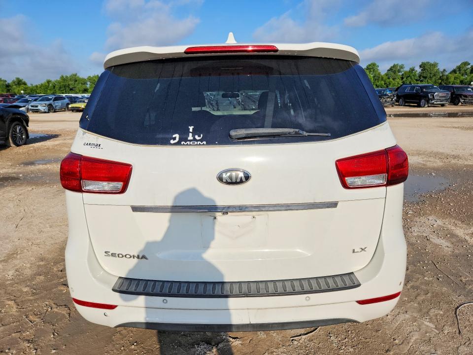 2015 Kia SEDONA VIN KNDMB5C12F6021404 COPART salvage auction — FRONT END, TX - CERTIFICATE OF TITLE, sold $1,500 on 2026-07-07 (photo 6)