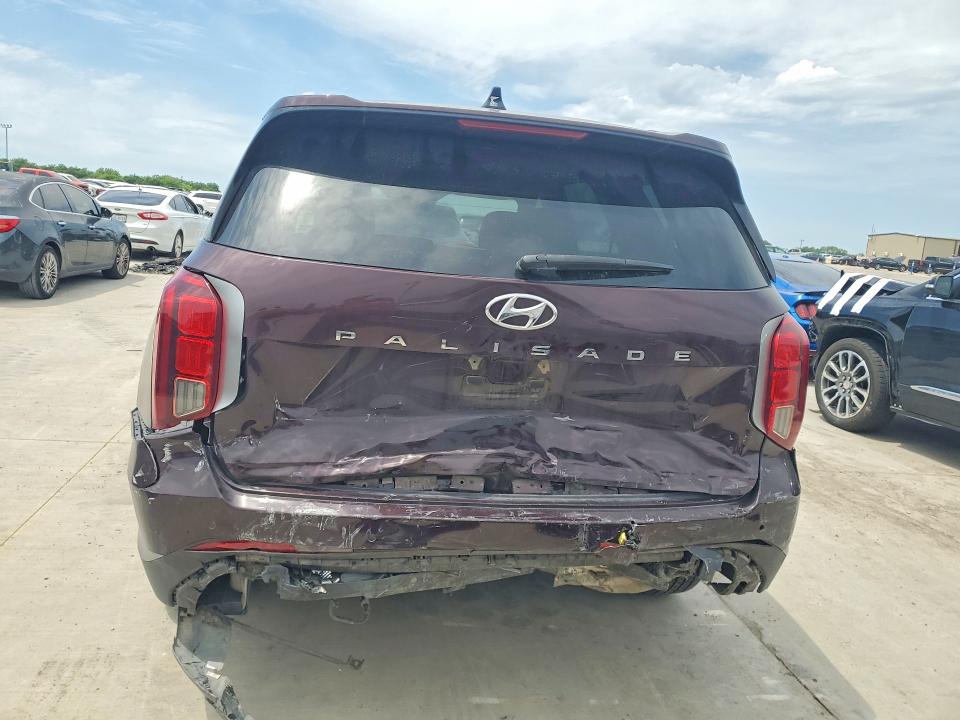 2024 Hyundai VIN KM8R44GE7RU729456 COPART salvage auction — REAR END, TX - SALVAGE VEHICLE TITLE, sold $5,900 on 2026-07-30 (photo 6)