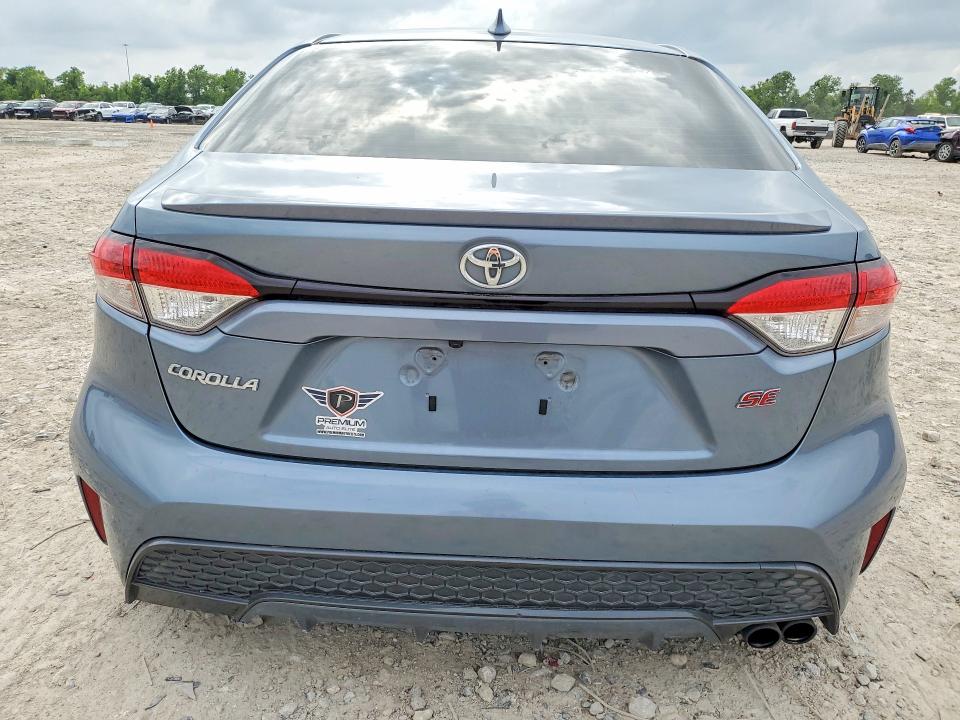 2020 Toyota Corolla VIN JTDP4RCE8LJ010580 COPART salvage auction — VANDALISM, Tx - Salvage Vehicle Title, sold $6,500 on 2026-07-10 (photo 6)