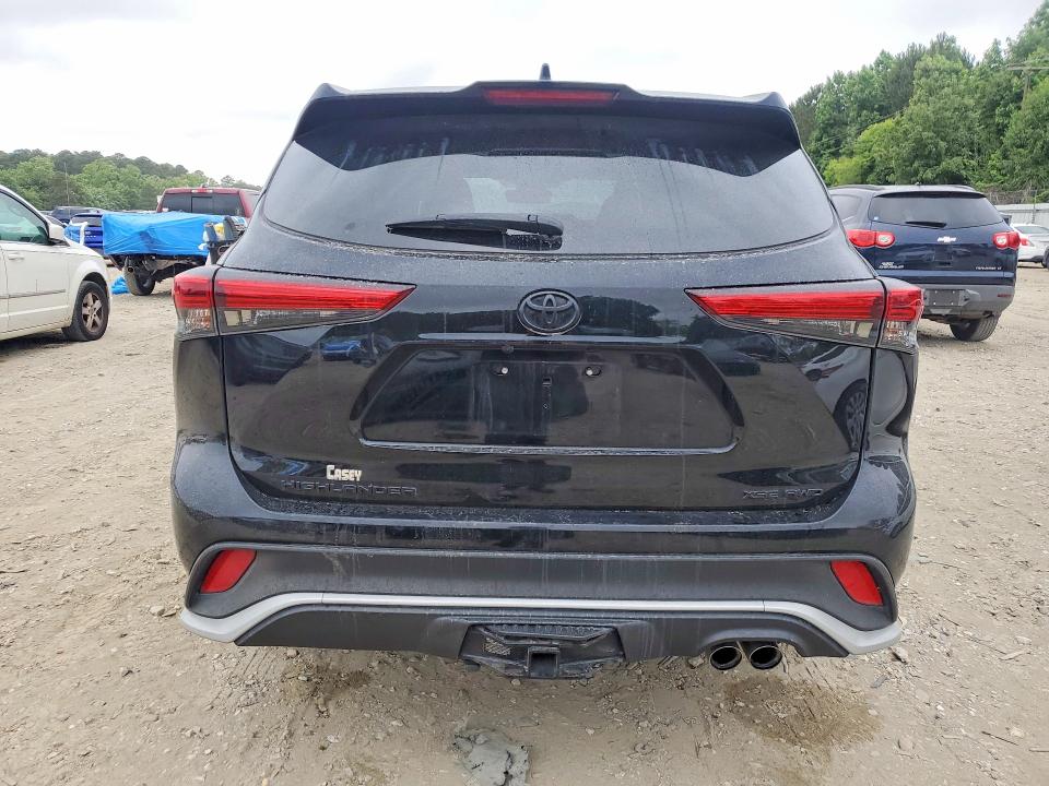 2021 Toyota Highlander VIN 5TDLZRBH8MS111540 COPART salvage auction — FRONT END, Va - Cert Of Title - Salvage, sold $12,000 on 2026-07-07 (photo 6)