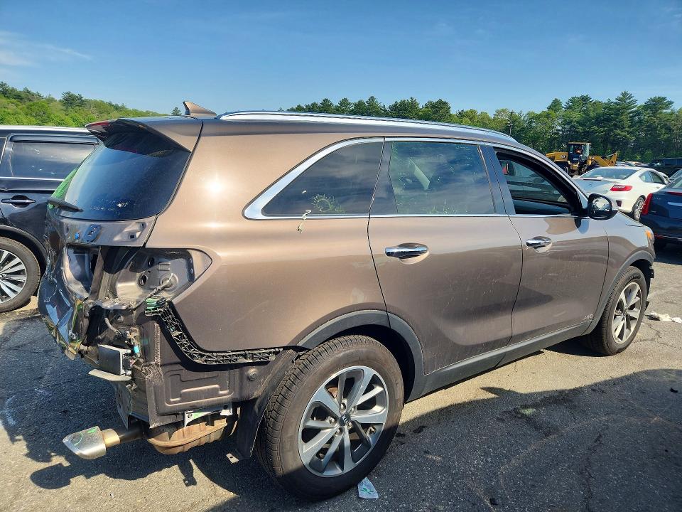 2019 Kia Sorento VIN 5XYPHDA59KG499628 COPART salvage auction — REAR END, Ri - Salvage Certificate Of Title, sold $4,150 on 2026-07-09 (photo 3)
