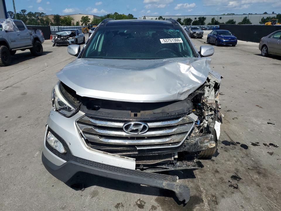 2014 Hyundai Santa fe VIN 5XYZU3LB4EG180563 COPART salvage auction — FRONT END, SC - CERT OF TITLE-SALVAGE, sold $450 on 2026-07-02 (photo 5)