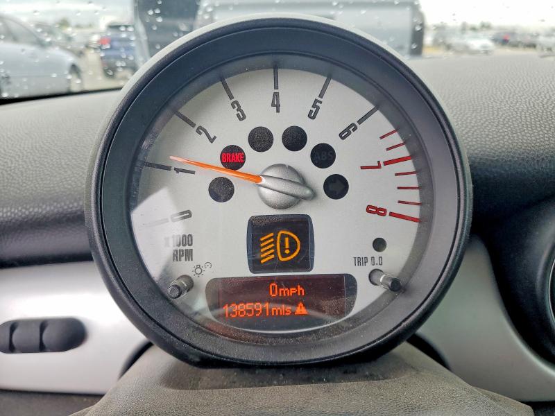 2013 Mini Cooper VIN WMWZF3C51DT571271 COPART salvage auction — FRONT END, Ca - Salvage Certificate, sold $475 on 2026-07-07 (photo 9)