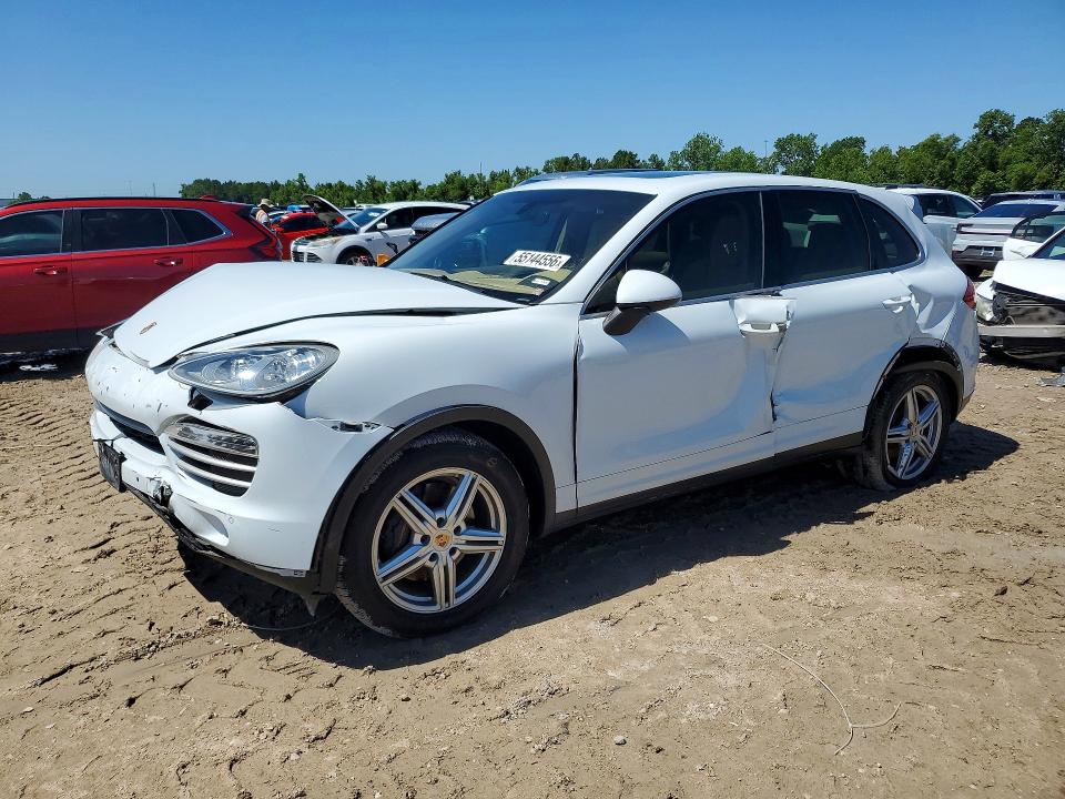 2014 Porsche Cayenne VIN WP1AA2A23ELA95915 COPART salvage auction — FRONT END, Tx - Salvage Vehicle Title, sold $1,350 on 2026-07-28 (photo 1)