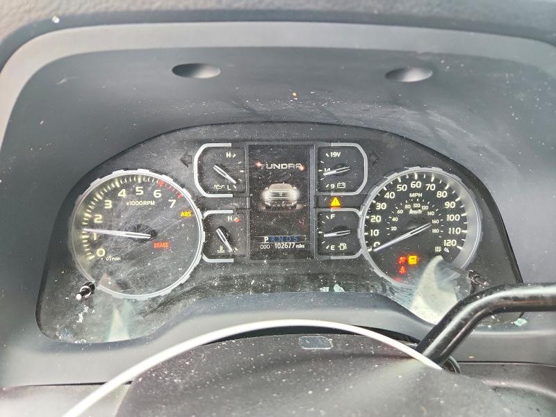 2019 Toyota Tundra VIN 5TFRM5F15KX134909 COPART salvage auction — FRONT END, TX - SALVAGE VEHICLE TITLE (P), sold $4,050 on 2026-07-16 (photo 9)