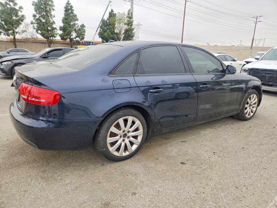 2011 Audi A4 VIN WAUAFAFL1BN028113 COPART salvage auction — NORMAL WEAR, Ca - Dis/Dlr/Exp Only Clean Title, sold $425 on 2026-07-02 (photo 3)