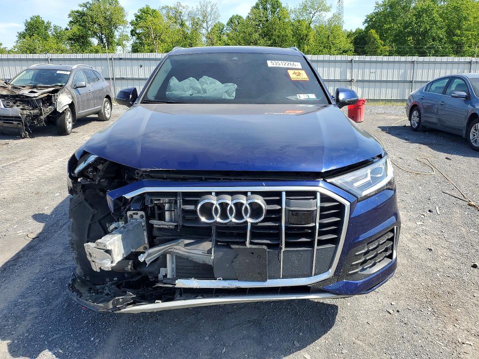 2023 Audi Q7 VIN WA1ACBF72PD029931 COPART salvage auction — FRONT END, Pa - Certificate Of Salvage, sold $13,300 on 2026-07-13 (photo 5)