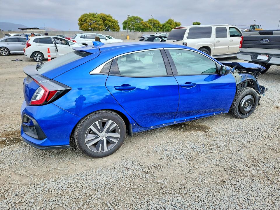 2020 Honda Civic VIN SHHFK7H33LU210642 COPART salvage auction — FRONT END, Ca - Salvage Certificate, sold $3,300 on 2026-07-17 (photo 3)