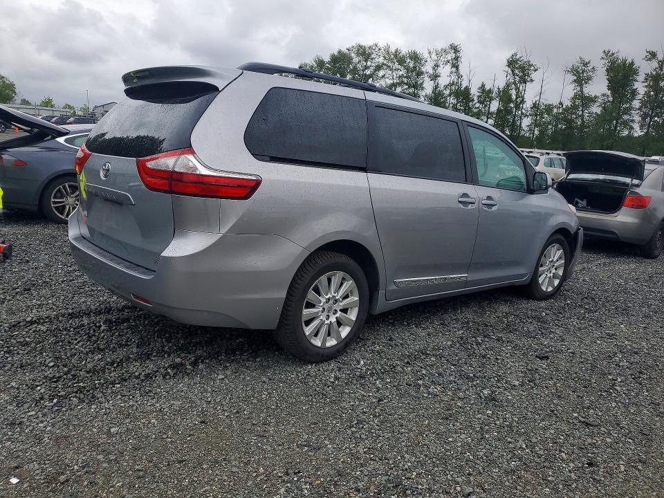2015 Toyota Sienna VIN 5TDJK3DCXFS095080 COPART salvage auction — FRONT END, WA - BILL OF SALE, sold $2,650 on 2026-07-20 (photo 3)